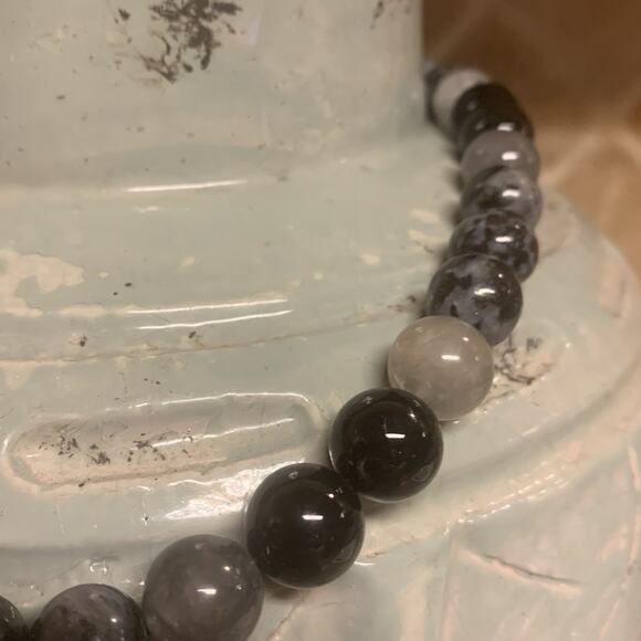 Jay King Necklace Sterling Silver, Black Onyx and Quartz DTR - Picture 4 of 7